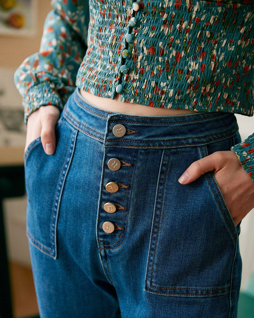 The High Waisted Flare Jeans - RIHOAS