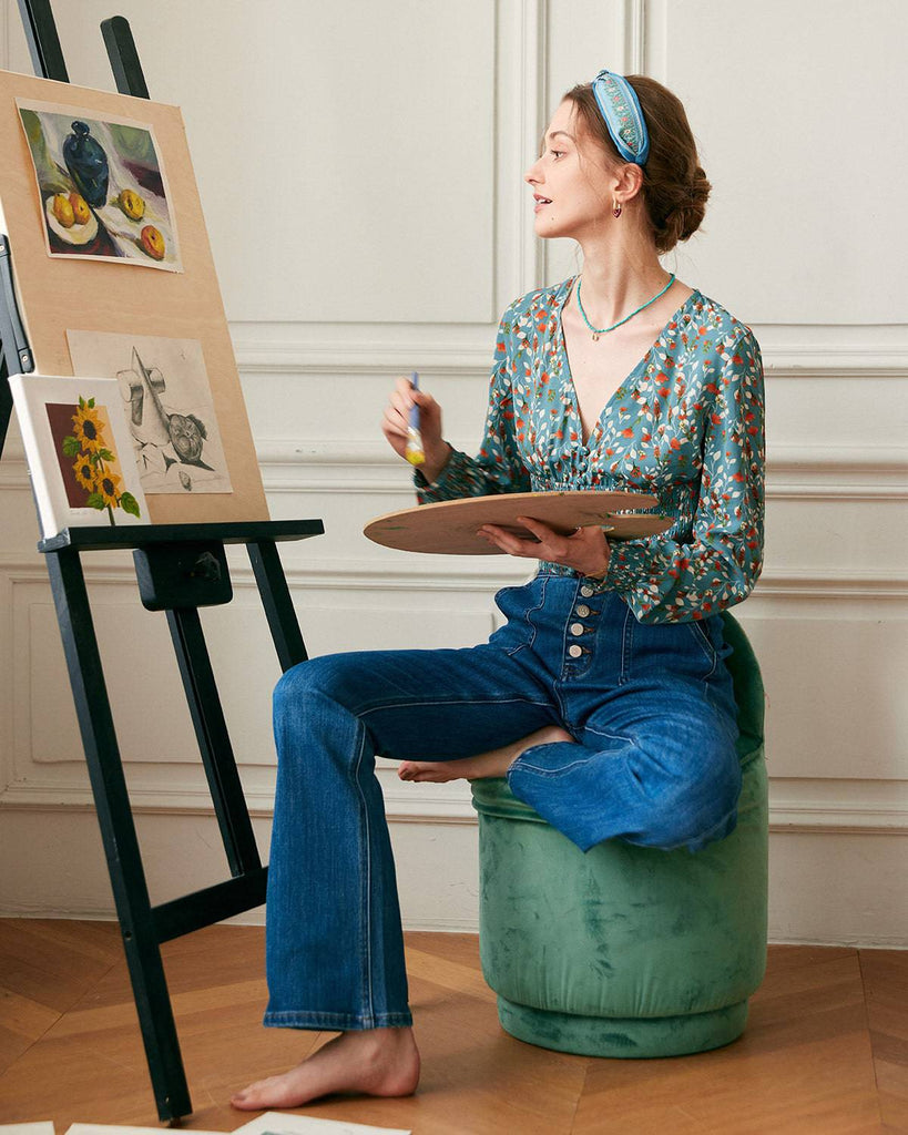 The High Waisted Flare Jeans - RIHOAS