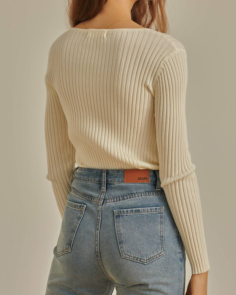 The Basic Teardrop Ribbed Top - RIHOAS