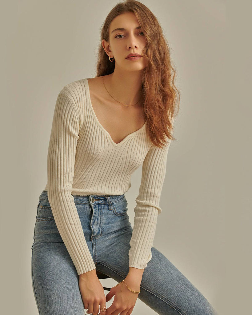 The Basic Teardrop Ribbed Top - RIHOAS