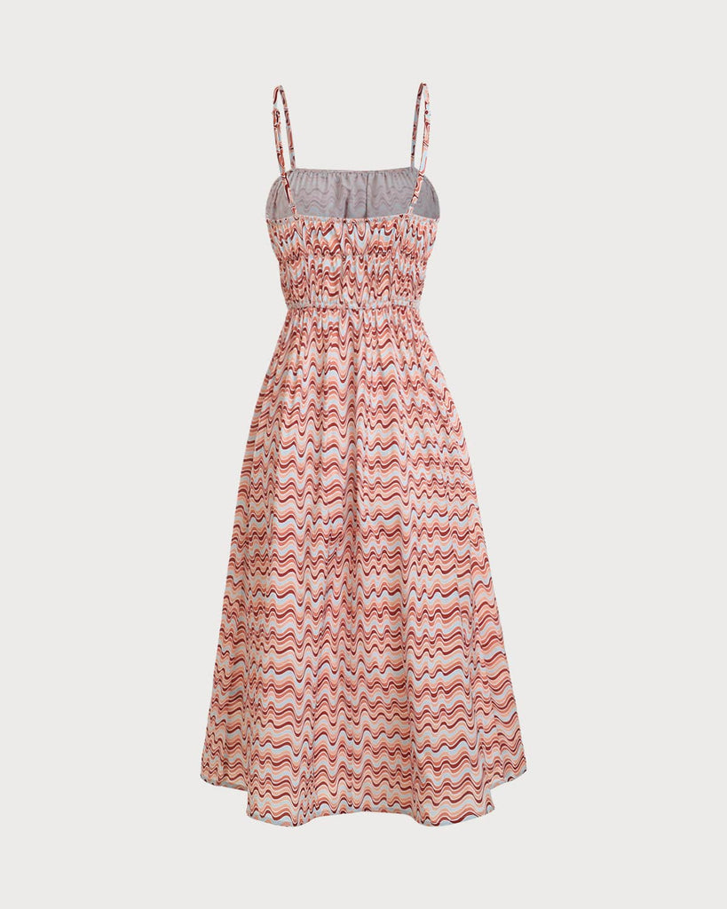The Wave Print Maxi Dress - RIHOAS