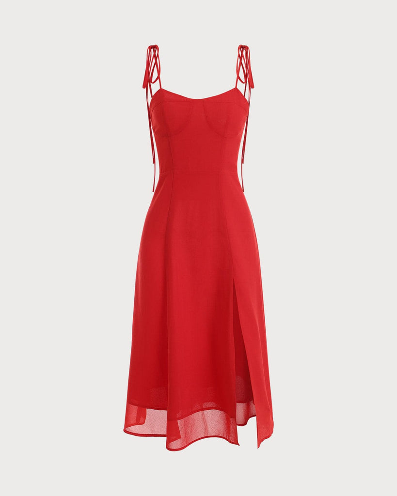 The Tie Strap Split Dress - RIHOAS