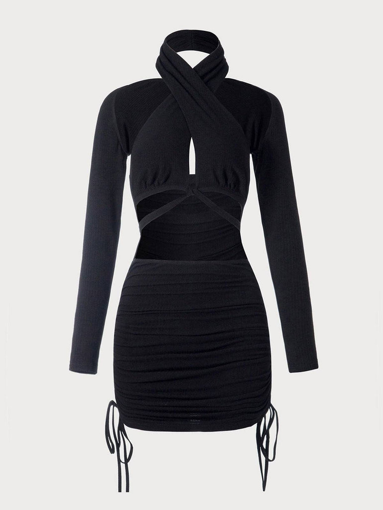 The Criss Cross Cutout Mini Dress - RIHOAS