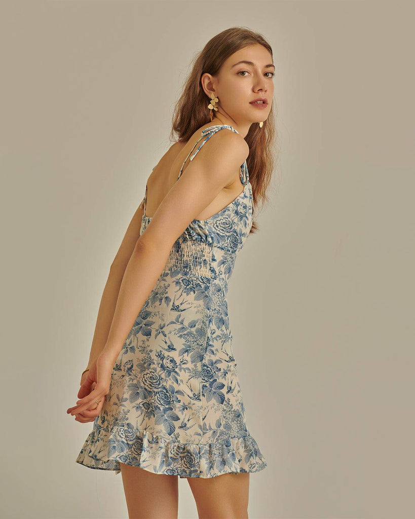 The Vintage Floral Mini Dress - RIHOAS