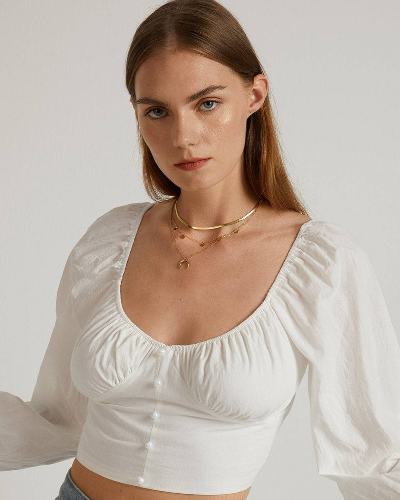 The Triple Layer Crescent Necklace - RIHOAS