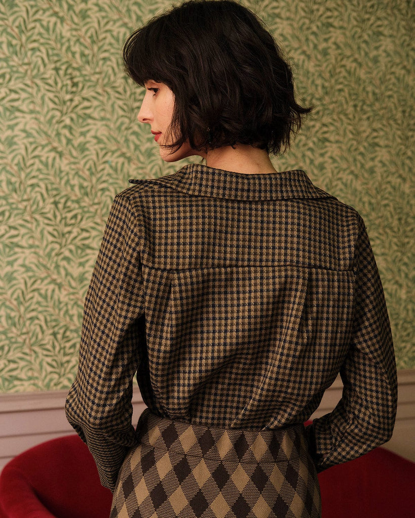 The Collared Retro Plaid Shirt - RIHOAS