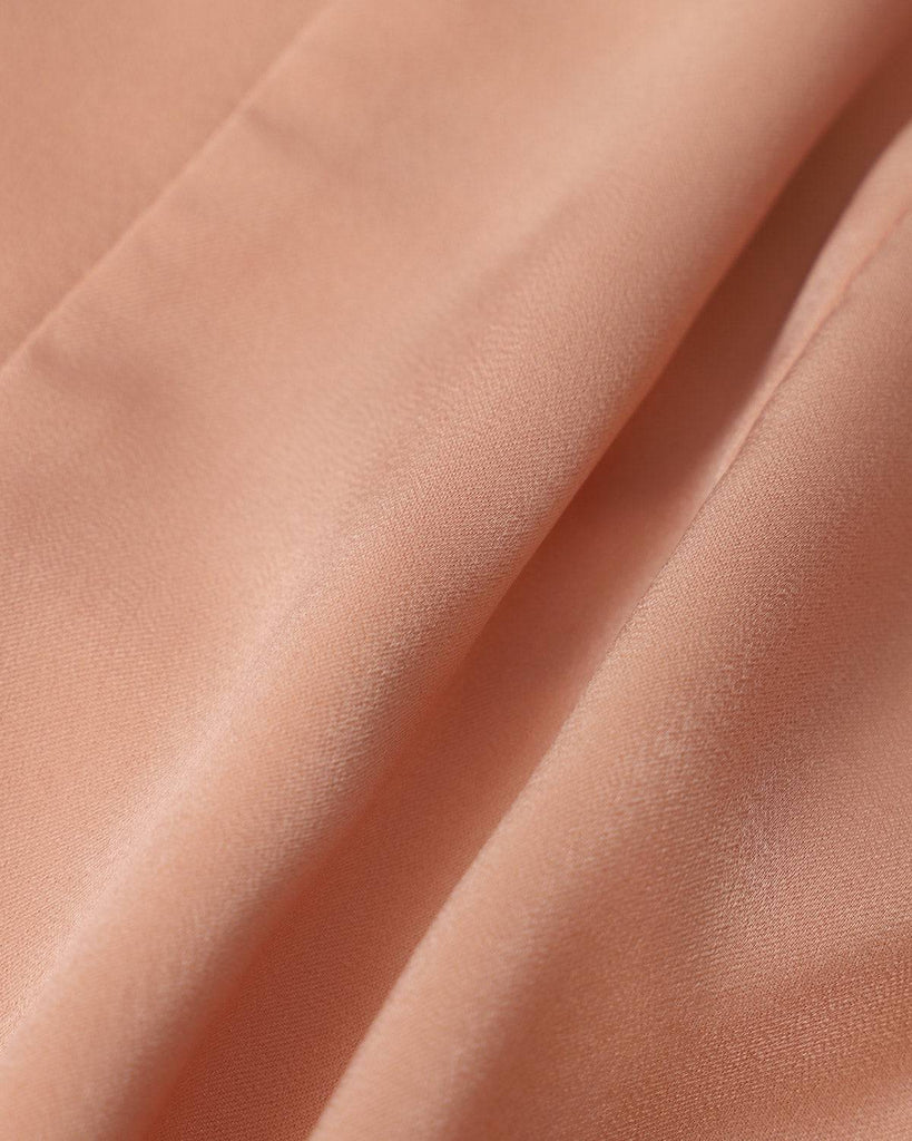 The V-Neck Short Sleeves Satin Shirt - RIHOAS