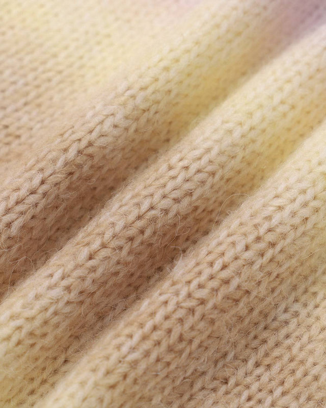 The Ombre Print Lantern Sleeve Sweater - RIHOAS