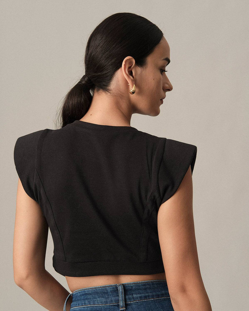 The Solid Color Seam Crop Tank Top - RIHOAS