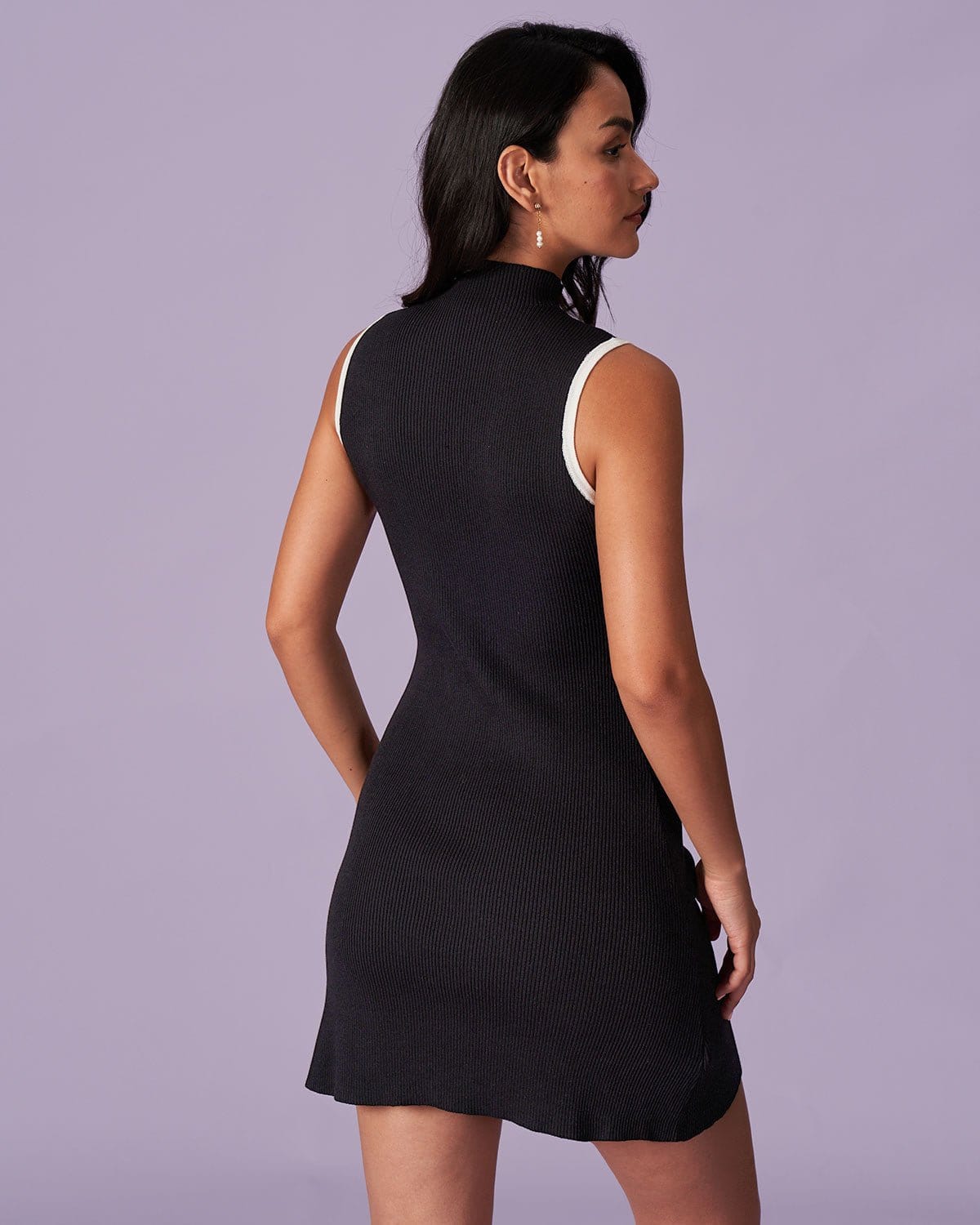Hypnotic Printed Mini Dress Multicolor Black