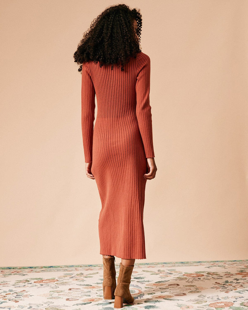 The Bodycon Sweater Dress Dresses - RIHOAS