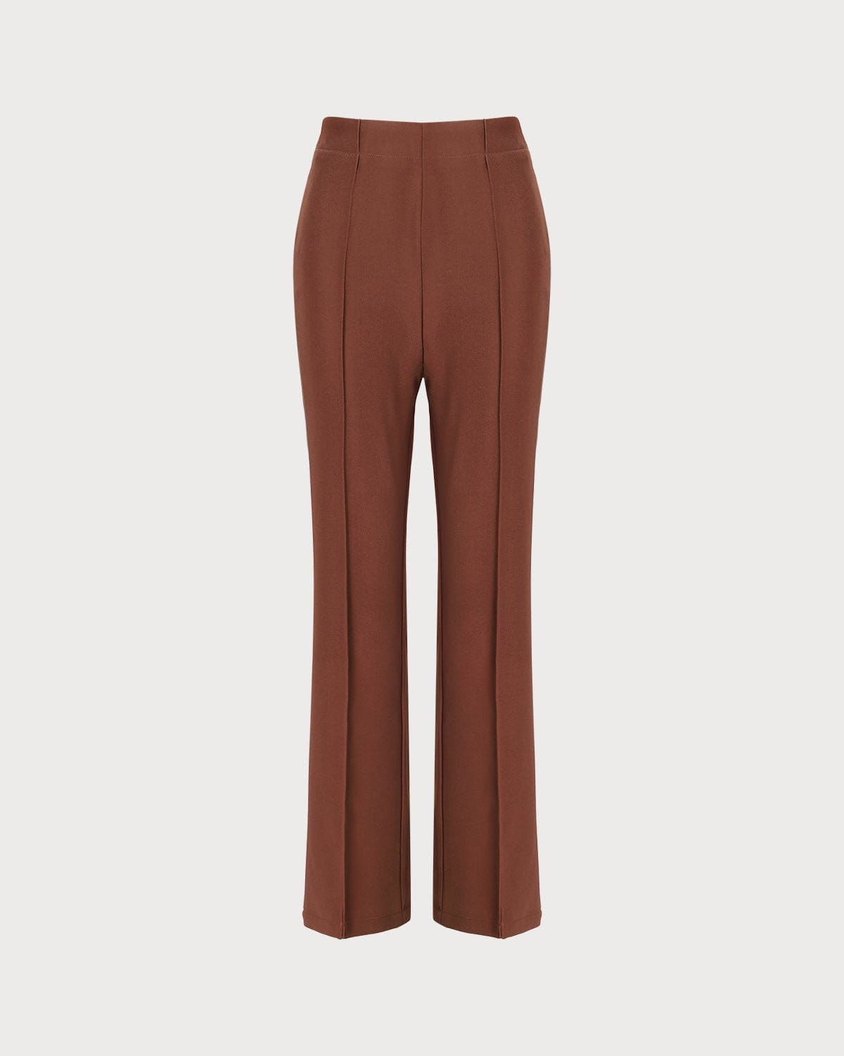 The Brick Red High Waisted Pleated Flare Pants - Women's High Waisted  Pleated Flare Pants - Brick Red - Bottoms