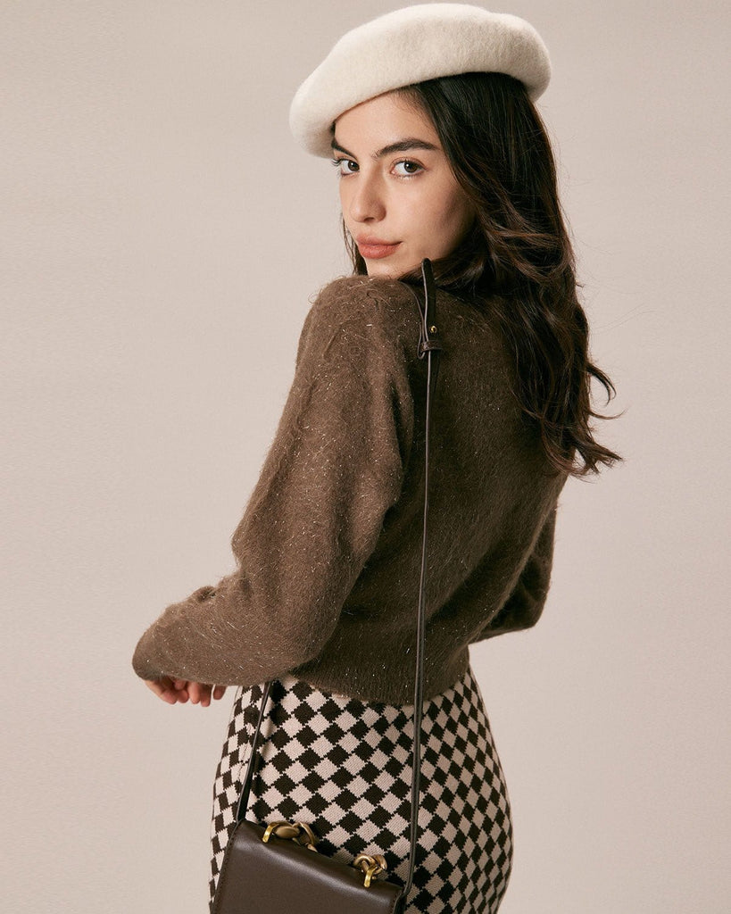 The Coffee Wrap Knitted Top Tops - RIHOAS