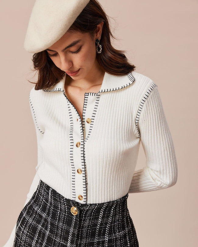 Womens colorblock cardigan on sale