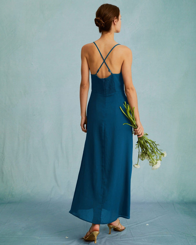 The Cross Back Maxi Dress Dresses - RIHOAS