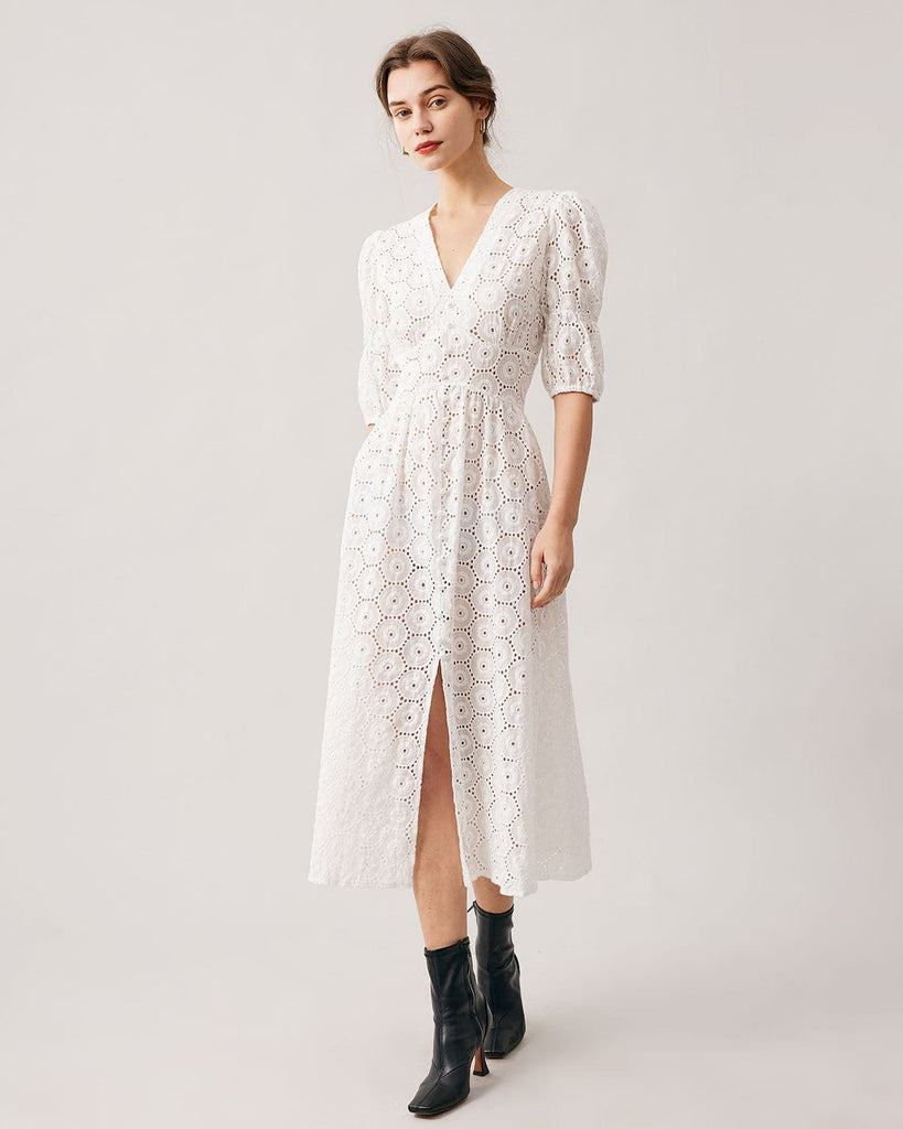 The Cutout Split Maxi Dress Dresses - RIHOAS