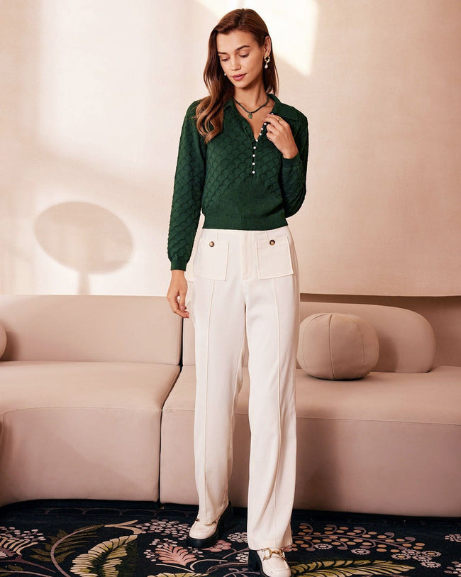 soduk breeze knit top / green