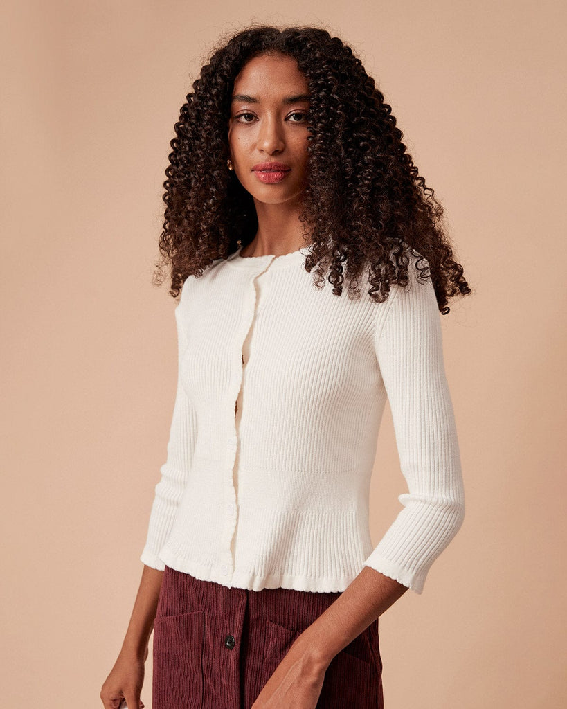 The Frill Trim Knit Top Tops - RIHOAS