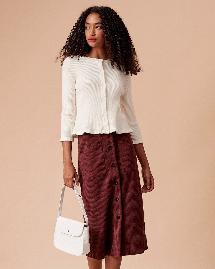 The Frill Trim Knit Top Tops - RIHOAS
