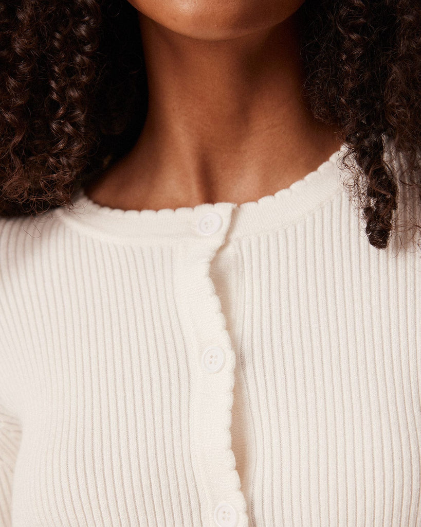 The Frill Trim Knit Top Tops - RIHOAS