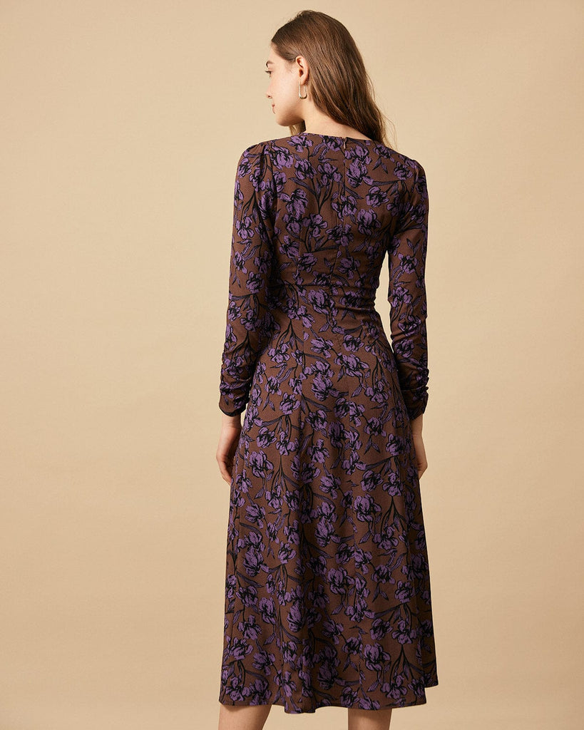 The Gathered Sleeve Detail Maxi Dress Dresses - RIHOAS