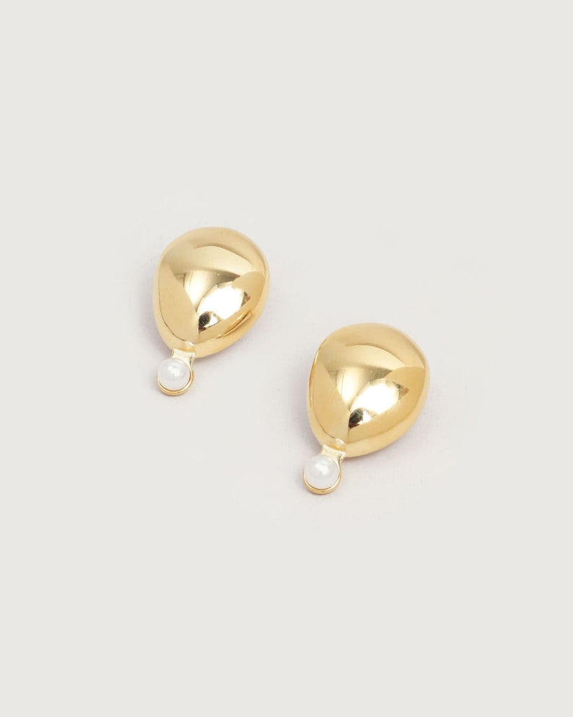 The Geometric Stud Earrings Gold Earrings - RIHOAS
