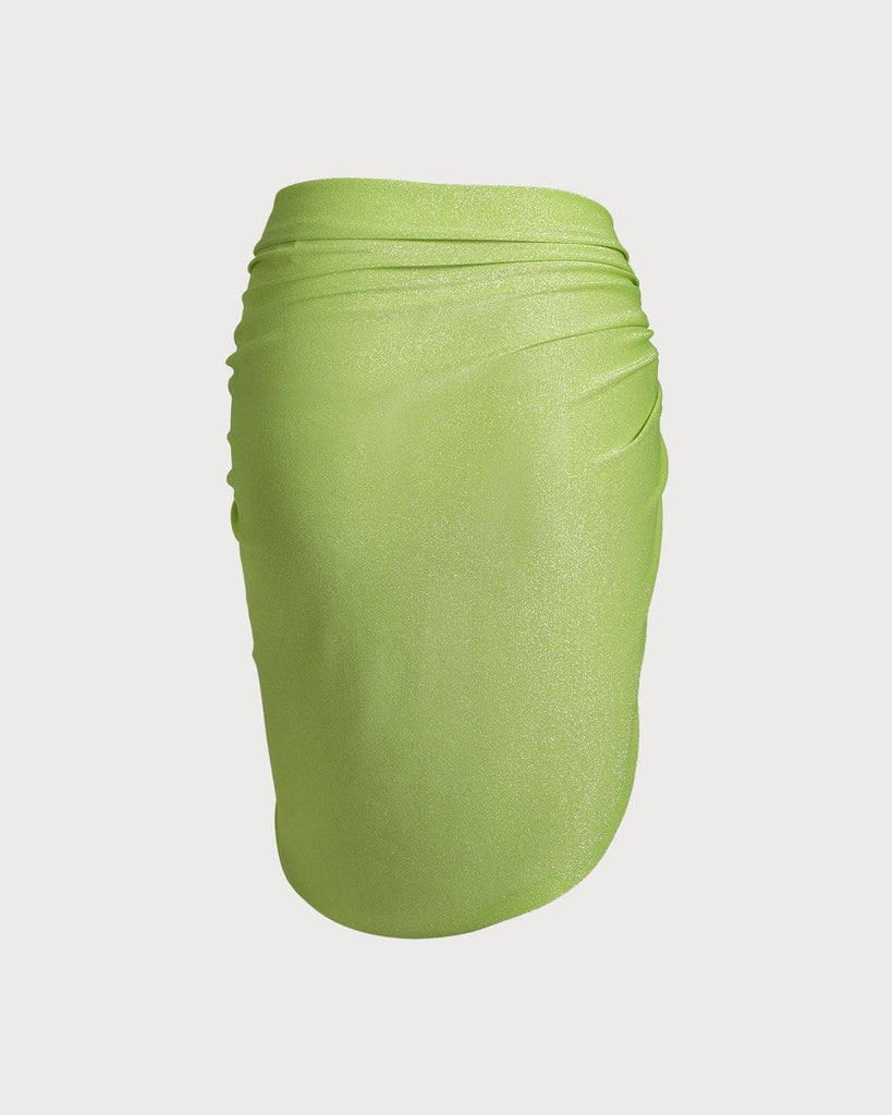 The Green Lurex Cover-up Skirt Cover-ups - RIHOAS
