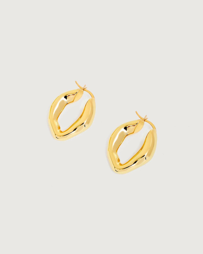 The Irregular Geometric Earrings Gold Earrings - RIHOAS