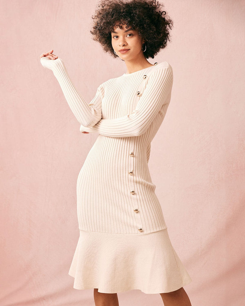 The Knitted Trumpet Dress Dresses - RIHOAS