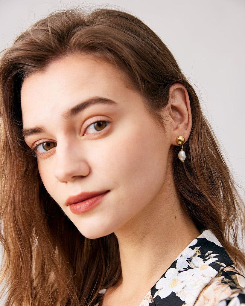 The Pearl Drop Earrings Earrings - RIHOAS