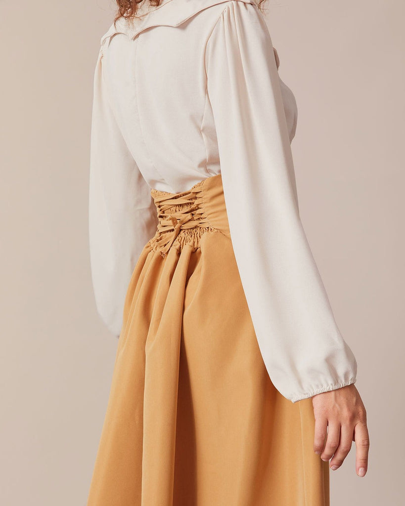 The Peter Pan Collar Long Sleeve Blouse Tops - RIHOAS