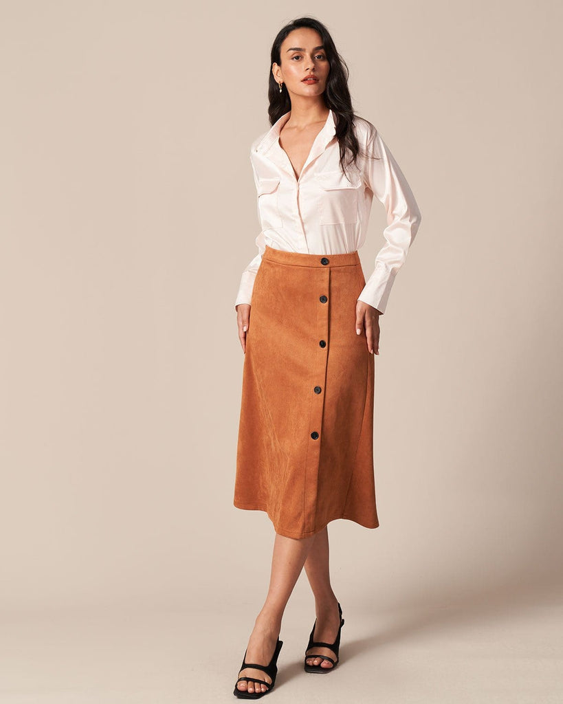 The Pink Long Sleeves Pocket Shirt Tops - RIHOAS