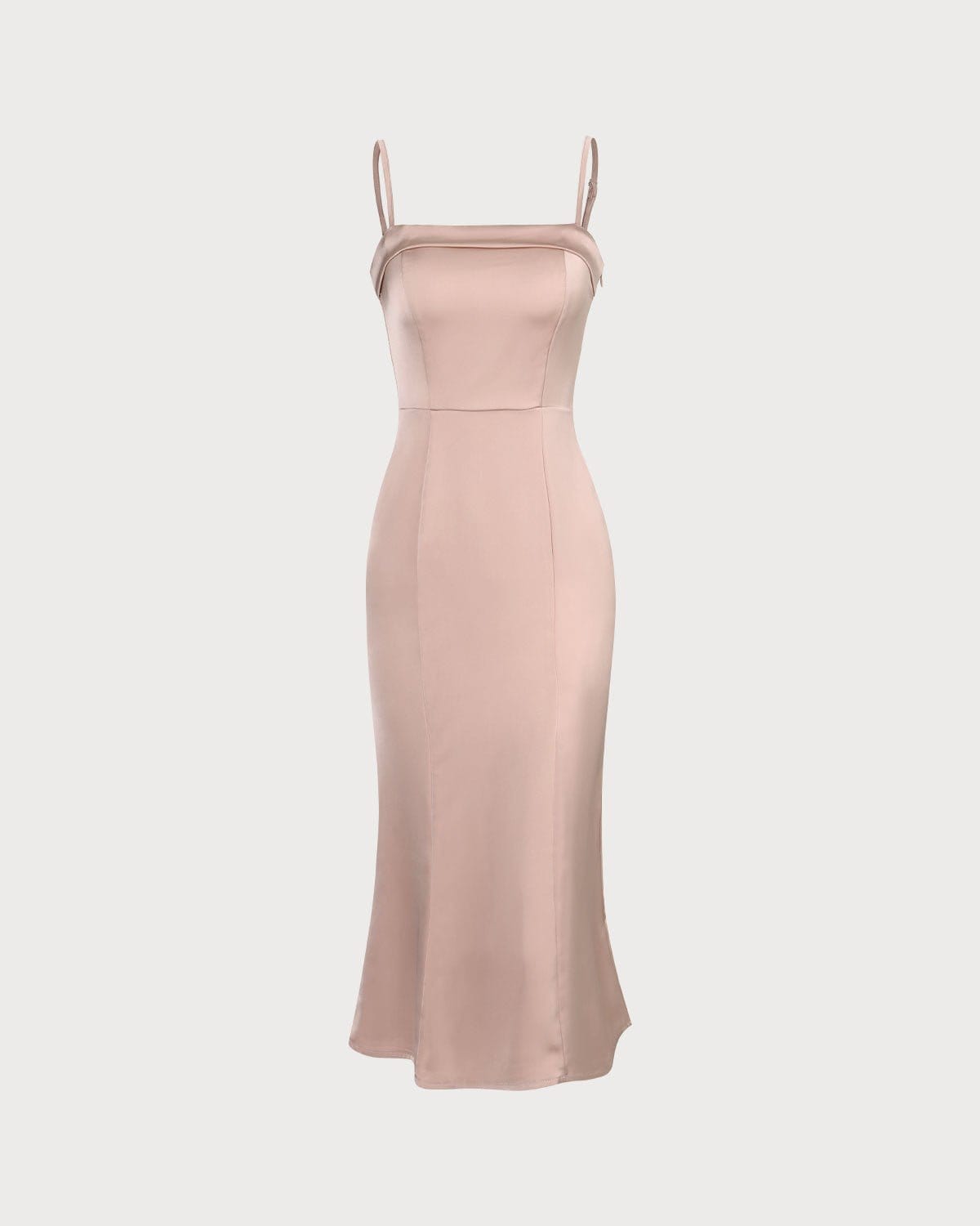 The Pink Bodycon Satin Cami Midi Dress & Reviews - Pink - Dresses | RIHOAS