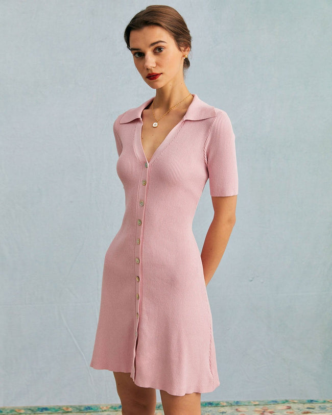 chanel pink mini dress