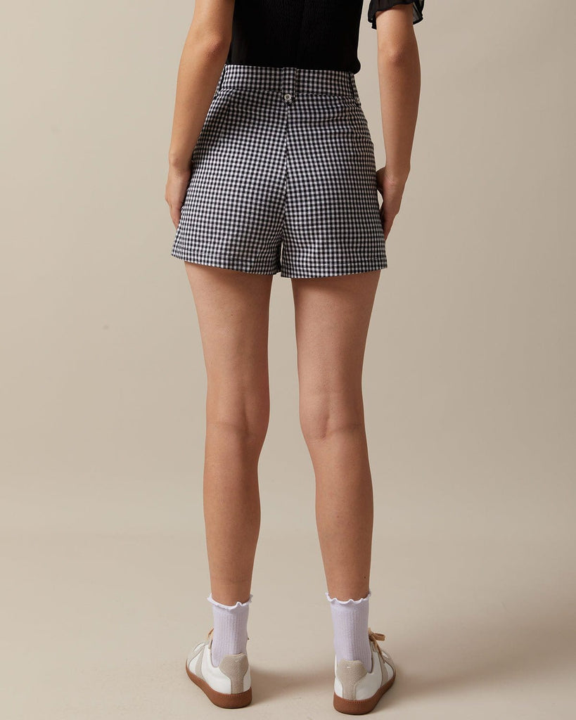 The Plaid Button Up Shorts Bottoms - RIHOAS