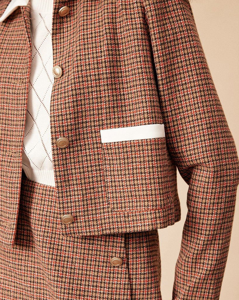 The Plaid Tweed Jacket Outerwear - RIHOAS
