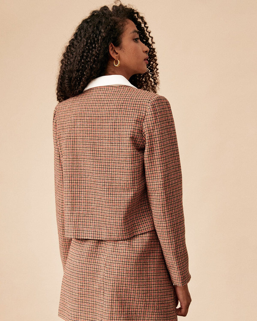 The Plaid Tweed Jacket Outerwear - RIHOAS