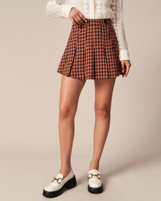 Pleated plaid mini clearance skirt instructions