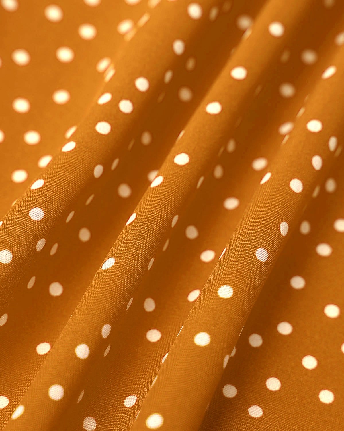 The Polka Dot Ruffle Wrap Dress Dresses - RIHOAS