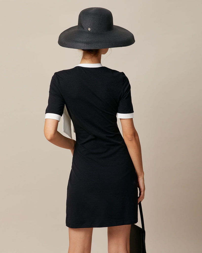 The Round Neck Bowknot Dress Dresses - RIHOAS