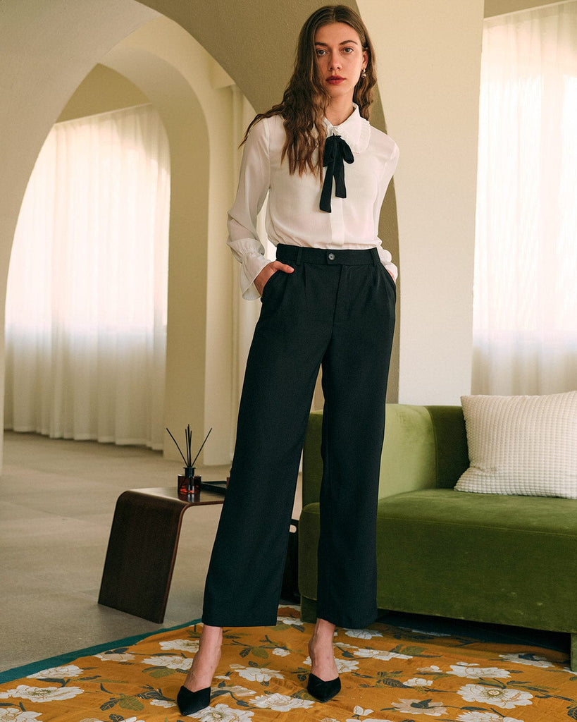 The Ruffle See-Through Blouse Tops - RIHOAS