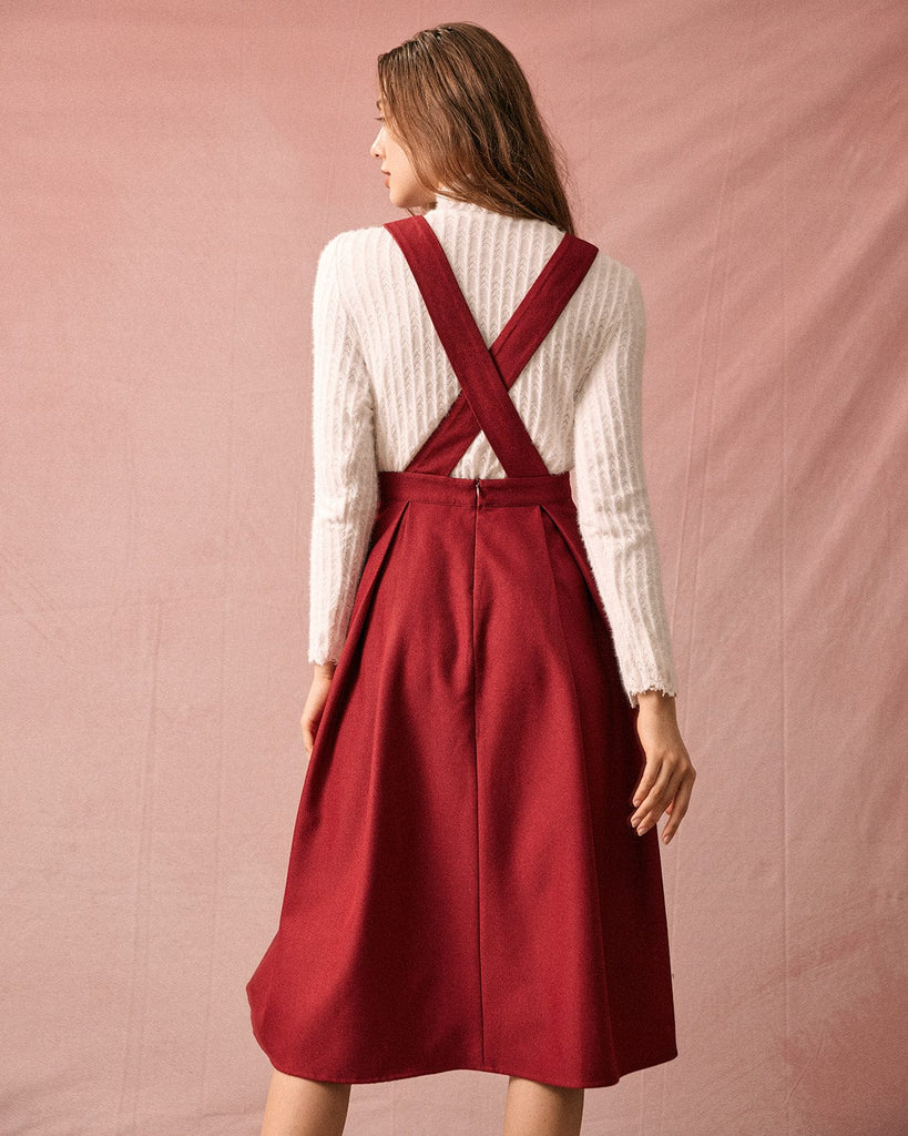 The Sleeveless Criss Cross Midi Dress Dresses - RIHOAS