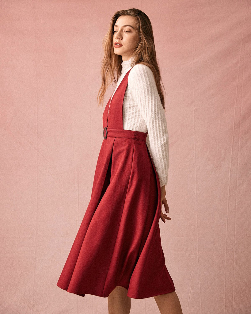 The Sleeveless Criss Cross Midi Dress Dresses - RIHOAS