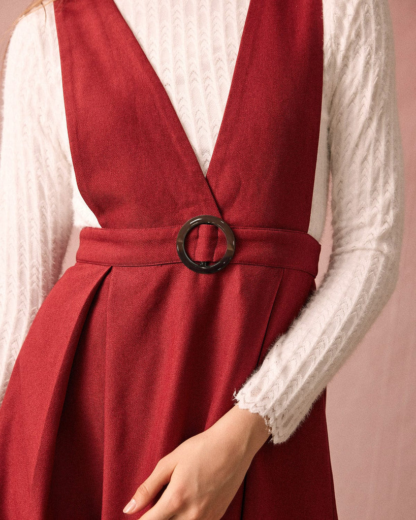 The Sleeveless Criss Cross Midi Dress Dresses - RIHOAS