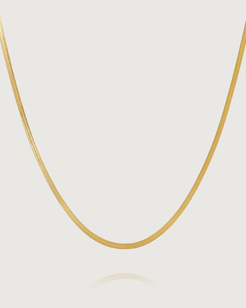 The Snake Bone Necklace Gold Necklaces - RIHOAS