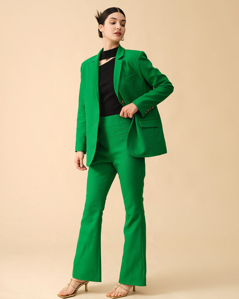 The Solid Color Flare Pants Bottoms - RIHOAS