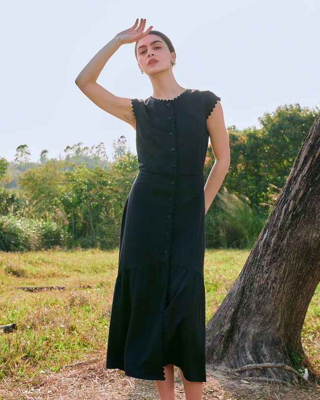 Button up midi dress deals