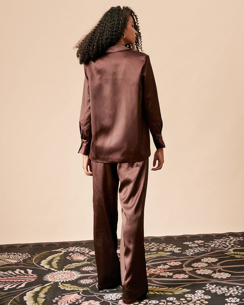 The Solid Color Satin Blazer Outerwear - RIHOAS