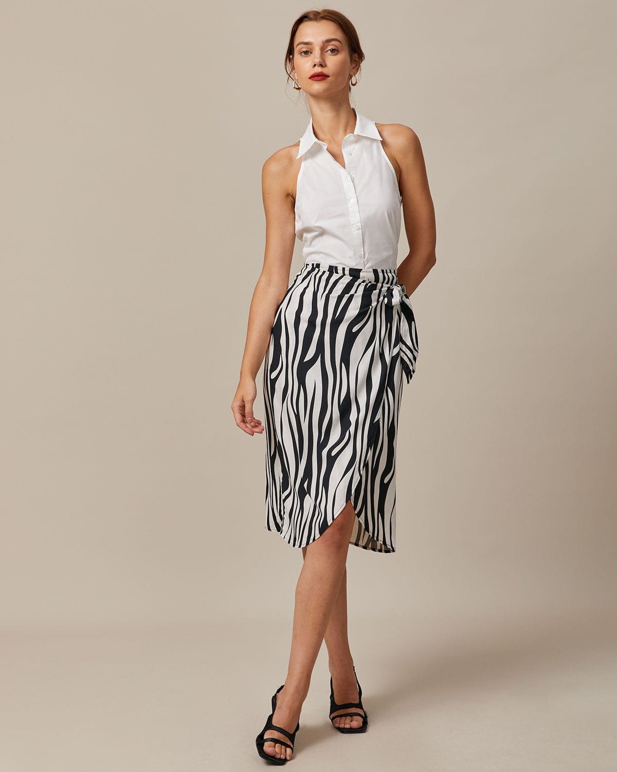 The Solid Sleeveless Shirt Tops - RIHOAS