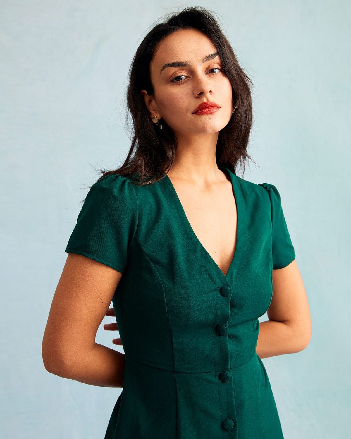green emerald velvet dress The Dark Green V Neck Button-up Shirt Mini Dress - V Neck, Short Sleeve A Line Dresses - Dark Green,Black,Pink - Dresses green emerald velvet dress The Dark Green V Neck Button-up Shirt Mini Dress - V Neck, Short Sleeve A Line Dresses - Dark Green,Black,Pink - Dresses